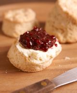 Scones and Clotted Cream with Strawberry Jam